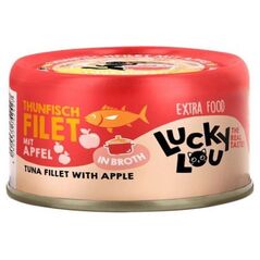 Lucky Lou Extrafood Tuńczyk i jabłko w bulionie puszka 70g
