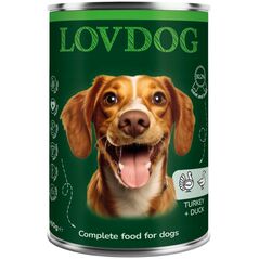 Lovdog Turkey & Duck puszka 400g