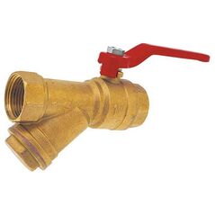 Ferro Zawór kulowy wodny z filtrem skośnym 3/4" KZF2