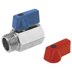 Ferro Zawór kulowy nakrętno-nakrętny 1/2" wodny KR2