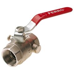 Ferro Zawór kulowy nakrętno-nakrętny 1/2" wodny KPO1