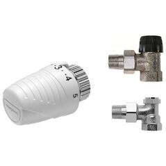 Honeywell Głowica termostatyczna Thera4 + zawór grzejnikowy + zawór powrotny (VTL320EA15)