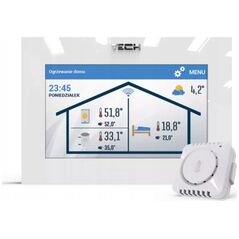 Regulator pokojowy WiFi z komunikacją OpenTherm biały ST-2801 WiFi