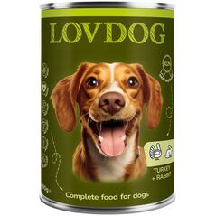 Lovdog Turkey & Rabbit puszka 400g