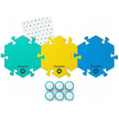 FluentPet - Connect Get Started Expansion Kit - zestaw 6 przycisków z piankowymi matami oraz naklejkami do komunikacji z psem / kotem do systemu Connect