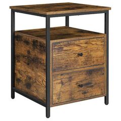 Vasagle Τραπεζάκι Rustic Brown 45 x 45 x 60 cm (LET067B01) (VASLET067B01) έως 12 άτοκες Δόσεις