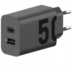 Ładowarka Motorola Motorola Charger TurboPower 50W Duo USB-C + USB-A  w/ USB-C cable, Black