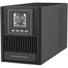 UPS Conceptronic Conceptronic ZEUS52E1K zasilacz UPS Podwójnej konwersji (online) 1 kVA 900 W 4 x gniazdo sieciowe