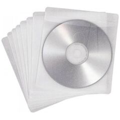 MediaRange Vliestaschen m. Rücks., transp., 50er-Pack 14440326 4260459619420