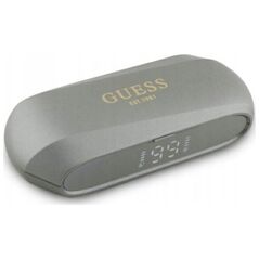 Guess słuchawki Bluetooth GUTWSC2MCDSE    TWS + stacja dokująca taupe Elongated Metalic Printed Logo