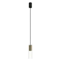Lampa wisząca Nowodvorski Nowoczesna lampa wisząca Cylinder 7868 zwis do salonu mosiądz