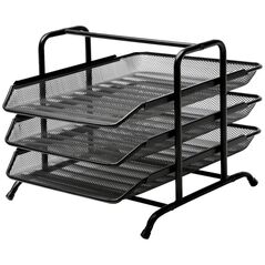 Stickn Brevbakkesæt tråd metal MESH m/3 bakker sort 13798608 7392265302108