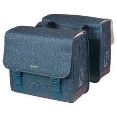 Sakwy BASIL FLAIR DOUBLE BICYCLE BAG, HOOK-ON, 35L, Wodoodporna, Navy (NEW 2025)
