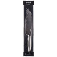 STALOWY NÓŻ SANTOKU 30,5cm BANQUET