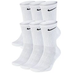 Nike Skarpety długie Everyday Cushion Crew 6PAK BIAŁE Sportowe L