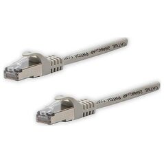 FTP patchcord, Cat.5e, RJ45 M-3m, chroniony, szary, czysta miedź economy
