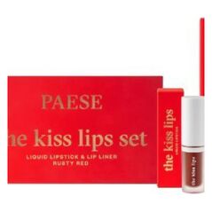 PAESE The Kiss Lips pomadka do ust 04 Rusty Red 3,4ml + konturówka do ust