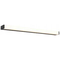 LED mirror light TRIO Fabio, IP44, 12W, 3000K, 1400lm, black, 80 x 3 cm