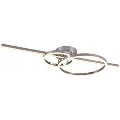 LED ceiling light TRIO Montilla, 40W, 2700-6000K, 6300lm, chrome, 100x12.5x40 cm