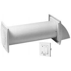 Wall-mounted recuperator E-EXTRA EER150S, DN150, with wall switch