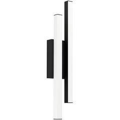 LED outdoor wall light EGLO SERRICELLA, IP55, 2x4.5W, 3000K, 1100lm, black, 10x6xh49.5 cm