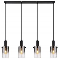 Hanging lamp GLOBO FLORENTINA, 4xE27, 40W, 230V, metal, black, 12.5x102x150cm