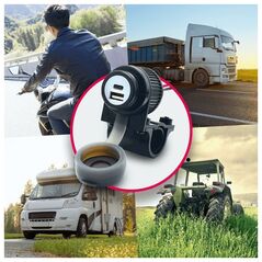 Albrecht Albrecht Duo USB A+C Steckdose Motorrad 12/24V 13492919 4032661737014