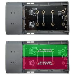 Θήκη σκληρού δίσκου LC-Power LC-Power LC-DOCK-C-M2 Θήκη SSD Anthracite M.2 14094416 4260070129278