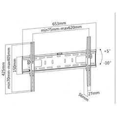 Reflecta Βάση τοίχου Plano Flat 70-6040T 37'' - 70'' 6294538 4005039230943