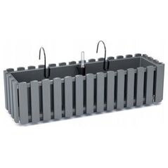 Prosperplast Skrzynka balkonowa z nawadnianiem szara 60 cm Boardee