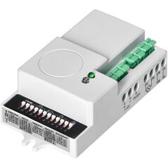 Mikrofalowy czujnik ruchu mini ze ściemniaczem, 360/180st. z regulacją zworkową, IP20, 1200W