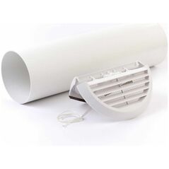 Duni Udsugningsgitter Xpelair 100 mm Hvid 1 stk 14116395 5013562929912