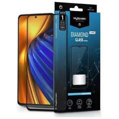 MyScreen Protector Xiaomi Poco F4 - Szkło hartowane na lekko zaokrąglone ekrany DIAMOND GLASS LITE edge FULL GLUE