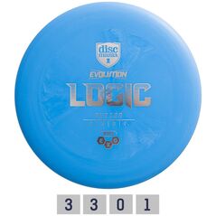 Discmania Discgolf DISCMANIA Putter SOFT EXO LOGIC Evolution Blue 3/3/0/1 13563777 9900090222942
