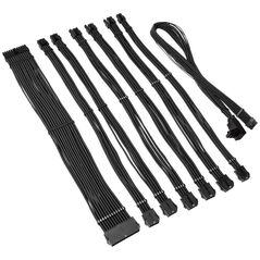 Kolink Kolink Core Pro Braided Cable Extension Kit 12V-2x6 Type 1 - Jet Black 13338814 5999094005655