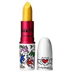 MAC MAC, Viva Glam X Keith Haring, Longwear, Κρεμ κραγιόν, κίτρινο, 3 g για γυναίκες 13076087 773602641918