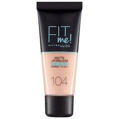Maybelline Maybelline, Fit Me Matte + Poreless, Liquid Foundation, 104, Soft Ivory, 30 ml για γυναίκες 13076235 3600531480639