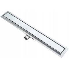 Hydroland HYDROLAND LINEAR DRAINAGE SLEEK 600 WHITE GLASS // OD/H.SLEEK-600-WHITE 7812991 5900308739235