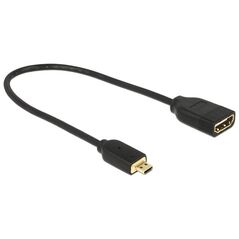 Adapter AV Delock HDMI Micro - HDMI czarny (65687)
