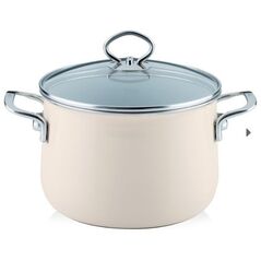 Riess Garnek Riess wysoki z pokrywą 4,0l 20cm Avorio