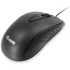 Mysz Equip Equip Optische Tischmaus, Kompakt, schwarz