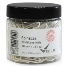 Victory Office Product VICTORY OFFICE CLIPS ΓΡΑΦΕΙΟΥ 28MM 150 ΤΕΜ. ΣΤΡΟΓΓΥΛΟ ΕΠΙΚΑΛΥΜΜΕΝΟ ΛΕΥΚΟ ΒΑΖΟ ΜΙΚΡΟ 7975412 5904251016887