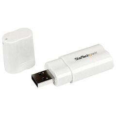 Adapter USB StarTech USB - Jack 3.5mm Biały  (ICUSBAUDIO)