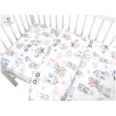 MimiNu MIMINU Σετ κρεβατιού 2 τμχ - Pilots Blue, 100x135, 60x40 cm 14190339 5907501440630