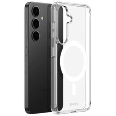 Crong Crystal Shield Magnetic - Etui Samsung Galaxy S25 MagSafe (przezroczysty)