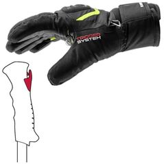 Leki LEKI GLOVES Griffin 3D Junior μαύρο/κίτρινο 4.0 13519614 4028173355136