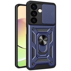 Θήκη Hurtel Hybrid Armor Camshield για Samsung Galaxy A35 θωρακισμένη με κάλυμμα κάμερας - μπλε 13861783 9145576285213
