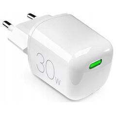 Ładowarka sieciowa Puro MiniPro 30W GaN USB-C - biała