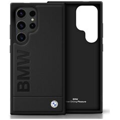 Etui BMW Leather Big Wordmark do Samsung  Galaxy S25 Ultra czarny