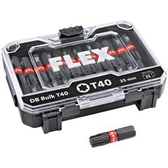 25-piece set of impact tips FLEX DB T40